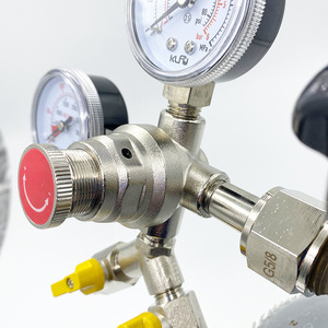 วาล์วลดแรงดัน 1/4 นิ้ว แบบสองทาง สำหรับถัง CO2 อุปกรณ์อาหาร KLF05-02 - Product Image 1