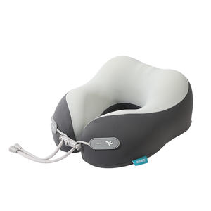 Oreiller de voyage en mousse à mémoire de forme en forme de U, portable, avec logo, pour voiture et avion - Product Image 1