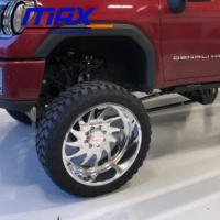 Jantes forgées en alliage d'aluminium poli 24x14 8x6.5 28x16 24x16 30x16 8x170 8x180 pour Ford F150 F-250 Dodge Ram 1500 2500
