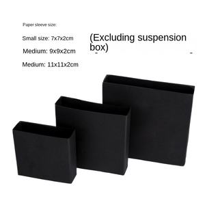 Şeffaf PE süspansiyon filmi kutusu çeşitli boyutları 7x 7/ 9x9 /11x11cm kolye takı ekran yüzük saatler için ambalaj - Product Image 6