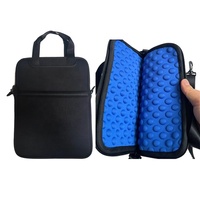 Étui pour ordinateur portable en néoprène de 11,6 à 13,3 pouces avec bandoulière, housse pour Chromebook avec poches pour accessoires pour les étudiants du secondaire