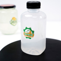 Impression personnalisée logo étiquette adhésive jus de fruit boisson alimentaire bouteille en verre autocollant d'emballage étiquettes de couleur pour bocaux en verre