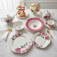 Service de table en porcelaine fine 24 pièces pour 6 personnes, design moderne, cadeaux d'affaires