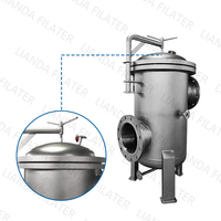 LIANDA Filtre à huile pré-filtration haute efficacité Boîtier multi-sacs en acier inoxydable pour huile comestible État neuf