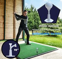 T-shirts de golf avec LOGO personnalisé T-shirt de golf incassable réglable pour tapis de conduite Tee Flight Path Accessoires de simulateur de golf