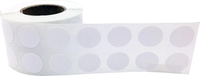 Autocollants adhésifs thermiques en vinyle ronds, étiquettes d'emballage personnalisées, autocollants à double rangée, supermarché, étiquettes blanches de 1 pouce, cadeaux