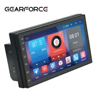 GEARFORCE 7インチ2 Din Android11カーラジオステレオ2.5D強化ガラスタッチスクリーンカーDVDプレーヤー (WIFI GPS FM付き)