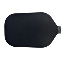 Raquette de pickleball en fibre de carbone 100% moulée à froid en usine, fibre de carbone pressée à froid, bord anti-fissuration, logo personnalisé OEM, commande en gros