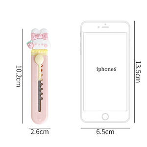 Petits couteaux rétractables en plastique, couteau utilitaire, coupe-boîte en stock - Product Image 6