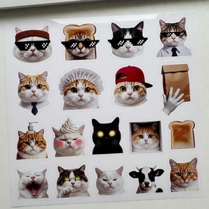 Paquete de Pegatinas de Gatos Adorables, Calcomanías Decorativas para Laptop y Teléfono, Colección para Amantes de los Gatos - Product Image 6