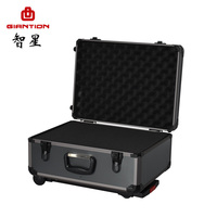 Valise de vol universelle, 1 pièce, mallette en aluminium avec chariot