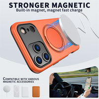 Coque antichoc magnétique avec anneau support pour iPhone 18 Pro Max, compatible iPhone 17 Pro Max, 17 Air, 16, 15, 14, 13, 12, 11