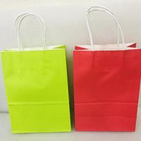 Sacs en papier personnalisés pour la publicité, sacs en papier brun bon marché avec poignée pour l'emballage