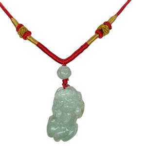 Nuevo producto, venta de collar con colgante de moda de Jade de nivel A Natural de Myanmar para hombres y mujeres, accesorio Qi Xiu de dibujo de dinero - Product Image 1