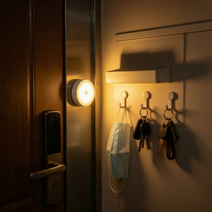 Lámpara Nocturna LED Recargable de 1W con Batería Integrada, Lámpara de Pared Magnética Inalámbrica para Armario, Escalera, Dormitorio - Product Image 1