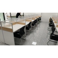 Postes de travail ergonomiques en L de haute qualité pour le personnel – Bureaux informatiques cloisonnés en gros