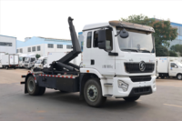 Camion à benne basculante Shacman de 12 tonnes avec boîte de vitesses manuelle pour la collecte des déchets municipaux