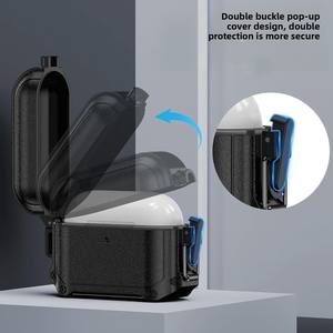 Funda protectora impermeable de segunda generación para Apple para <span class=keywords><strong>AirPods</strong></span> Pro 2 para auriculares <span class=keywords><strong>Bluetooth</strong></span> para <span class=keywords><strong>Airpods</strong></span> 4 Shell - Product Image 3