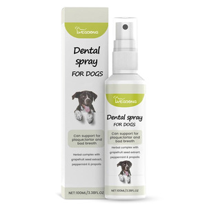 Spray Dental para Perros 100ml, Spray Natural para el Cuidado Bucal, Elimina el Mal Aliento, la Placa y el Sarro, Refrescante Bucal Herbal para Perros - Product Image 1
