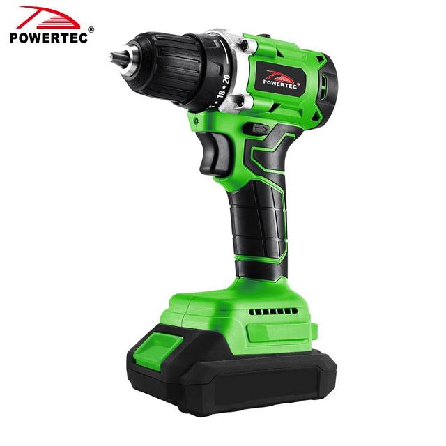 POWERTEC PTCD-2003BL 20V CORDLESS BRUSHLESS DRILL