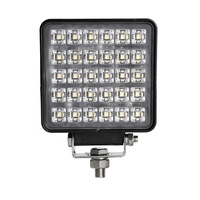 Lampe de travail à LED 4 pouces 30W Flood 6000K pour construction de camions 12V/24V Nouvelle lampe de travail à LED carrée en aluminium