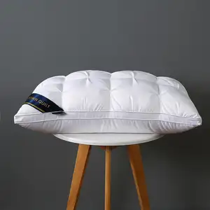 Wholesale Pleated Process Bed Sleeping Pillows 5 Star Hotel Pillow White Pillow With Double Line