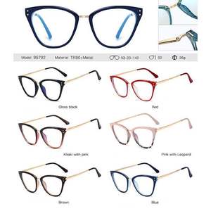Gafas de Computadora con Marco Óptico Retro Transparente Anti Luz Azul 2021, Gafas de Mujer con Marco de Ojo de Gato TR90 con Bisagras de Resorte - Product Image 6
