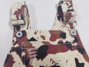 Overol Corto para Niños, <span class=keywords><strong>Ropa</strong></span> de Verano para Jóvenes, Mono Vaquero Unisex con Estampado Desgastado, Pantalones Cortos de Mezclilla - Product Image 4