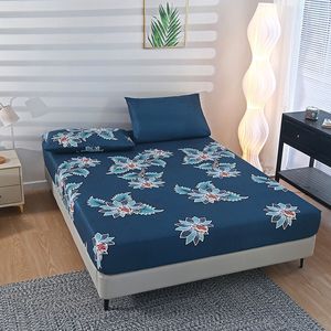 Ensemble de literie pour la maison en microfibre tissée bon marché en gros, imprimé 3 en 1, floral, 80 g/m², ensemble de draps ajustés 3 pièces - Product Image 6