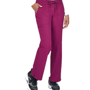 Pantalon de travail d'été en dentelle coupe droite pour femme, entrejambe court, tissu extensible, jambe droite, optimisé pour les petites morphologies - Product Image 4