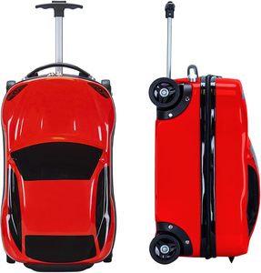 Ensemble de valises de voyage vintage 2 pièces pour enfants, valise à roulettes légère en ABS+PC, bagages rétro pour l'école et cadeau - Product Image 1