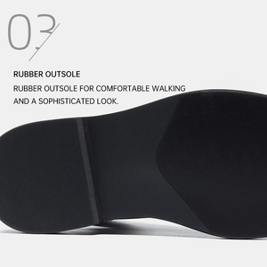 OEM Custom Closed-Toe Mules Men's Cowhide <b>Shoes</b> Glossy Breathable <b>Height</b> <b>Increasing</b> Business Casual Dress Slippers Oxfords - Product Image 4