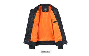 Veste bomber pour homme de qualité supérieure, tissu doux et onctueux, design <span class=keywords><strong>sans</strong></span> <span class=keywords><strong>couture</strong></span>, veste bomber de sport à maintien élevé - Product Image 3