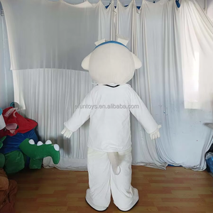 Efun quantité minimale de commande-Costume de mascotte professionnel de médecin chien blanc personnalisé 1 pièce-Taille adulte-Costume d'animal de dessin animé pour la publicité - Product Image 6