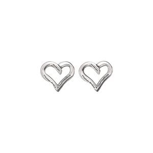 Pendientes de Corazón Melissa Richie, Chapados en Plata, Aleación, Unisex, Regalo, Joyería, Pendientes de Moda - Product Image 1