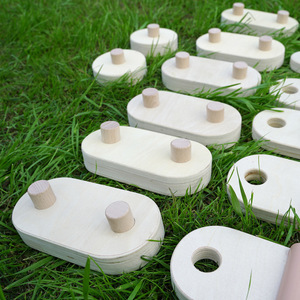 Tabla de Equilibrio de Madera para Niños, Set de Entrenamiento Sensorial, 3-6 Años, Interior/Exterior, Viga de Equilibrio Táctil - Product Image 4