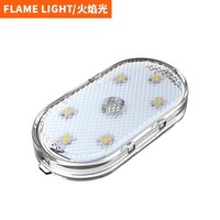 Lampe tactile pour voiture avec éclairage d'ambiance, lumière LED USB adaptable, matériau ABS, installation magnétique/velcro et adhésive