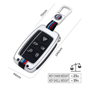 Funda Protectora para Llaves de Coche de Aleación de Zinc y Gel de Sílice para LAND ROVER Landrover <span class=keywords><strong>JAGUAR</strong></span> Xel Xfl Epace Fpace Xj, Llaveros, Bolsa para Llaves - Product Image 4