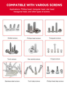 Cacciavite Elettrico Professionale Personalizzato, Regolabile in Coppia, Portatile, Completamente Automatico, Senza Spazzole - Product Image 4