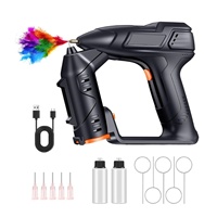 Pistol Semprot Cat Listrik Baru 3.6V/7.2V (Model Pink/Biru) dengan Kabel USB dan 4 Nozel/2 Botol