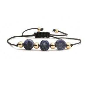 Wholesale Natural Stone Woven Adjustable <b>Bracelets</b> Amethyst Tiger Eye Stone Jewelry Trendy Bangle for Gift - Product Image 6