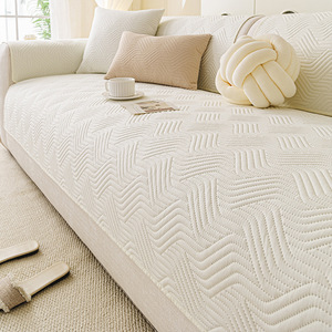 <b>Sofa</b> <b>Cover</b> Solid Color 145-185Cm Anti-Slip Modern Style All Season Universal Fit - Product Image 4