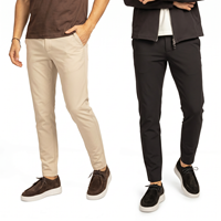 Pantalon de survêtement fuselé extensible pour homme, personnalisé avec logo OEM, nouvelle mode streetwear décontractée pour l'exercice