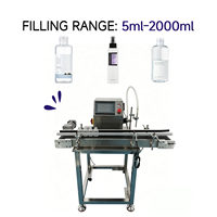 Machine de remplissage semi-automatique de précision 5ml-2000ml, pompe magnétique de table haute précision pour boissons et produits chimiques en verre