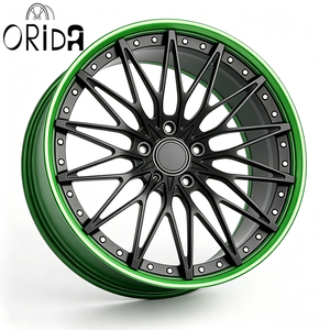 Jantes forgées sur mesure en 2 pièces, 16-24 pouces, vert noir, 5x120 5x114.3 5x100mm PCD, SUV, voiture de tourisme, <span class=keywords><strong>performance</strong></span>, directement de l'usine - Product Image 2