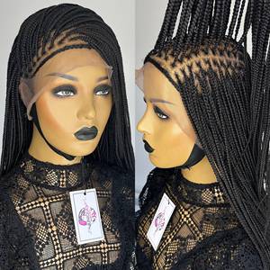 Perruques tressées complètes <span class=keywords><strong>Jennifer</strong></span> de 32 pouces, en fibres synthétiques, pour revendeurs, cheveux synthétiques tressés en gros pour femmes noires - Product Image 2