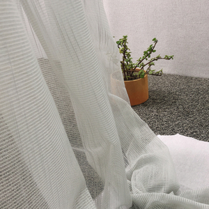 Moderner Vorhang Amerikanischer Volant 100% Polyester Voile-Gardine Transparenter Vorhang für Wohnzimmer - Product Image 4