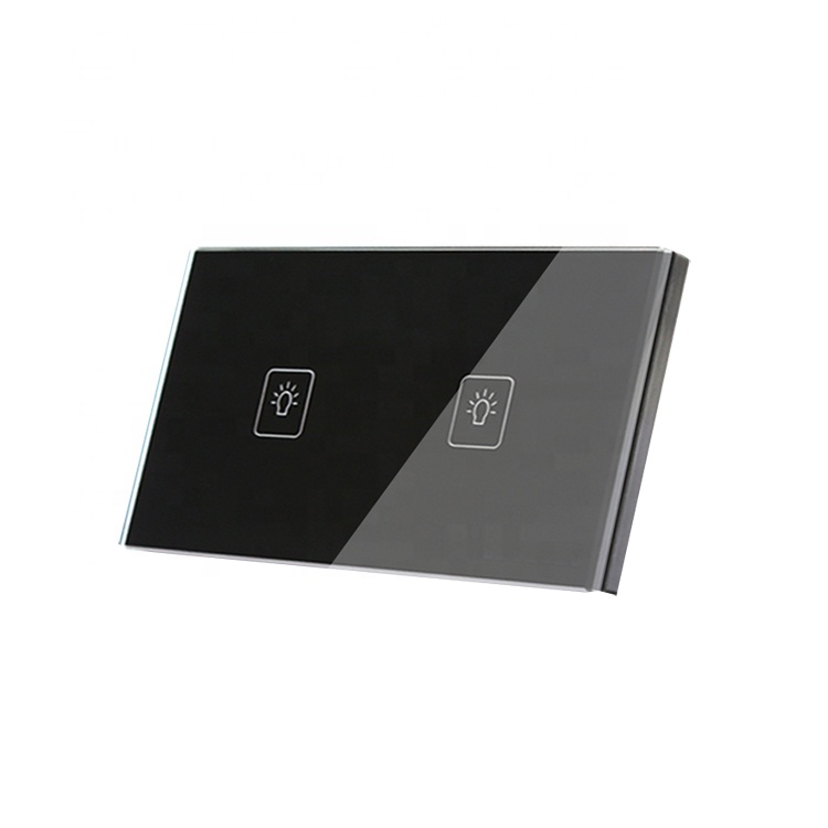 Заводская изготовленная на заказ лазерная резка шелковая печать переключатель Сенсорная закаленная стеклянная панель