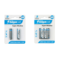 Pilas Alcalinas Super AAA LR6 de 1.5V, Batería Primaria Seca para Juguetes, Control Remoto, Automóviles