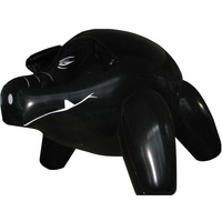 Modèle publicitaire de cochon gonflable en PVC noir Beile pour la décoration d'exposition en plein air